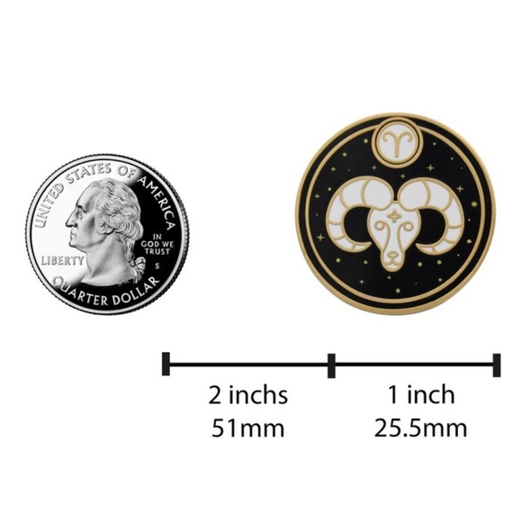 Aries Astrological Sign Pin - Star Sign - Picture 3 of 3